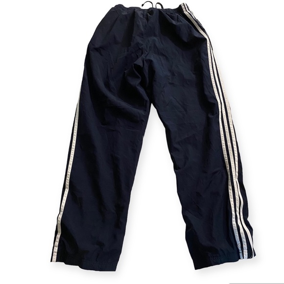 Adidas Pants Women’s Size Small Blue Draw String Zip Pant Leg Polyester - Picture 2 of 16